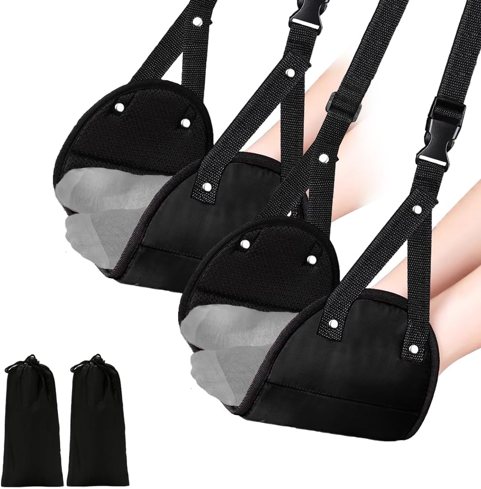 2 Pack Airplane Travel Footrest Hammocks